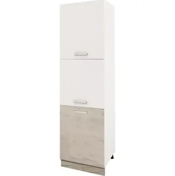 Kuchyňská skříňka Charlotte 60 Lower Base Cabinet B white/oak white craft