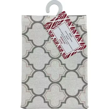 Povlak na polštářek Povlak na polštář PAST světlé šedý 45x45