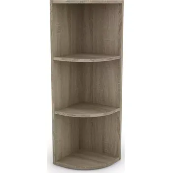 Kancelářská sestava Regál KIKI rohová sonoma 2 police