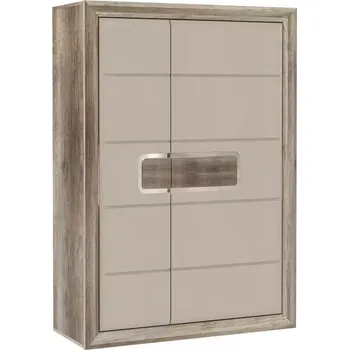 Kancelářská sestava Skříň P Tiziano Tzs52rb Starožitný Dub / Béžový Lesk