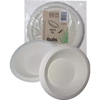 Jednorázové nádobí Miska papírová 400ml, 8ks