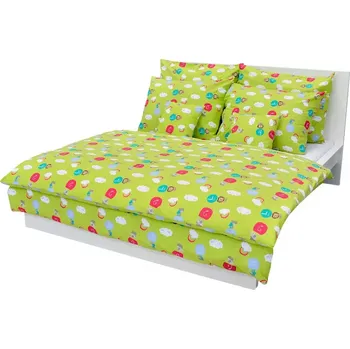 Povlečení Povlečení bavlna 70x90/140x200 vzor zoo oblaka