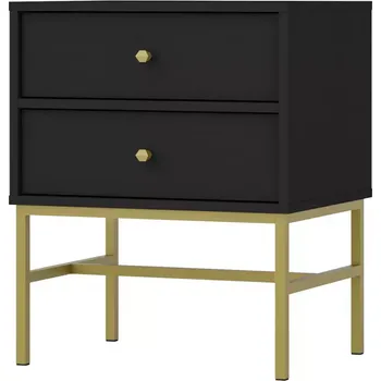 Ložnicová sestava Noční Stolek Tokyo 3 2S černý grafit 801