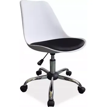 Kancelářská sestava Křeslo Milano Bílá/Černá, Otočné