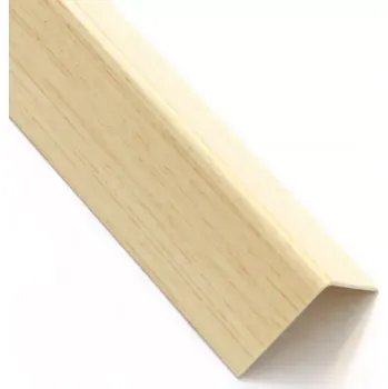 Stavební profil Profil uholníkový samolepiace PVC drevo svetlé 11x11x1000