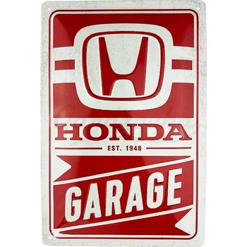 Plechová cedule Nostalgic Art Plechová cedule Honda Garage 20 cm x 30 cm