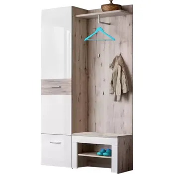 Předsíňová stěna Předsíňová Stěna Gustavo V Dub Wellington/Bílý