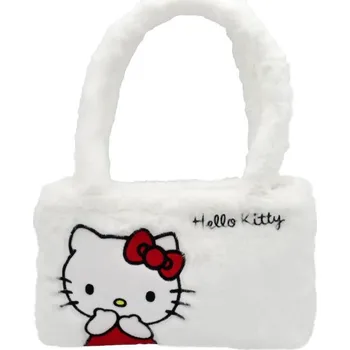 Deštník EP Line Taška bílá kočička Hello Kitty plyšová malá 26x17cm na zip
