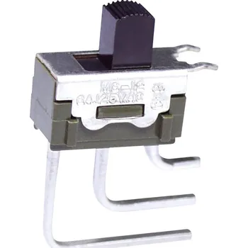 vypínač NKK Switches MS12ASG40 MS12ASG40 posuvný přepínač 28 V DC/AC 0.1 A 1x zap/zap 1 ks