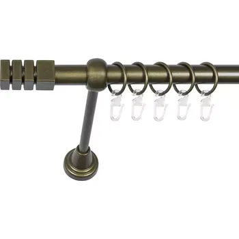 Garnýž I 19 Zlato s Patinou 240cm Kvadro s pojistkou