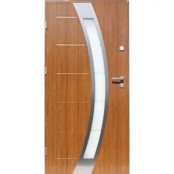 Vchodové dveře BAUMAX Cordoba 01 98 cm/207,8 cm/55 mm ven Zlatý Dub