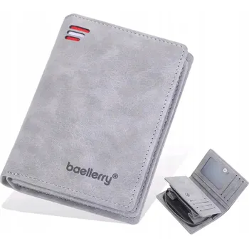Peněženka Baellerry peněženka z přírodní nubukové kůže šedá - muž