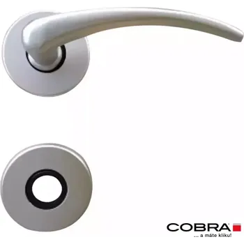 Dveřní kování Klika Ema-R WC Inox stříbrný