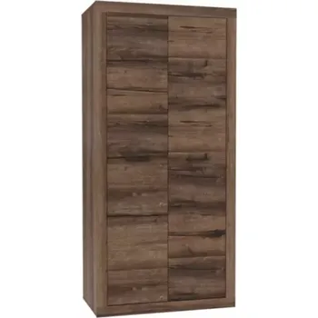 Předsíňová stěna Skříň Trass 93 cm Dub/Černá