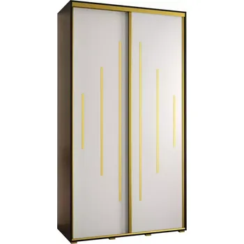 Předsíňová stěna Skříň 45 Canaris 12 140 černá/bílá/gold