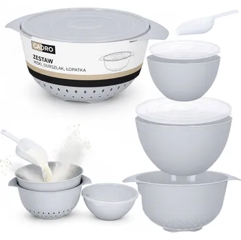 Dóza na potraviny Miski kuchenne durszlak łopatka plastikowe s víkem na potraviny sada