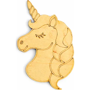 omalovánky Mácova dílna Dřevěné omalovánky jednorožec