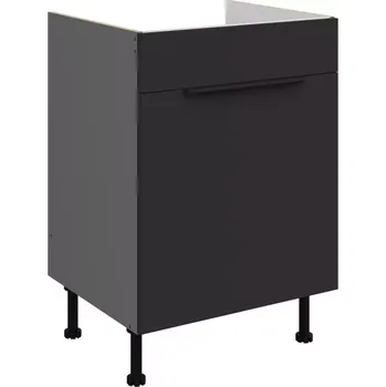 Kuchyňská skříňka Aria BL/ANT Anti Fingerprint 60zl 1s Bb