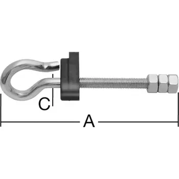 Zahradní nábytek Hák na houpačku 180 zn 2 ks