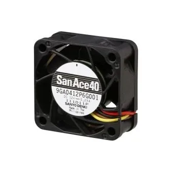 PC ventilátor Axiální ventilátor, řada: 9GA DC, 40 x 40 x 20mm, průtok vzduchu: 19.9m³/h 1.92W 24 V DC