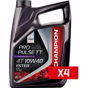 Motorový olej CHAMPION motorový olej PROPULSE TT 4T 10W40 ESTER 4L MA2 syntetický (4 kusy) (AKC) (CHAMPION motorový olej PROPULSE TT 4T 10W40 ESTER 4L MA2 syntetický (4 kusy) (AKC))