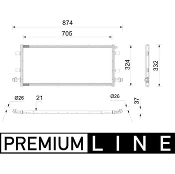 Auto-moto Chladič nízké teploty, chladič plnicího vzduchu MAHLE CIR 44 000P