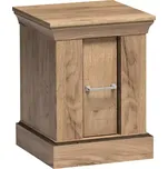 Noční Stolek Antica 39cm Dub Kraft Zlatý