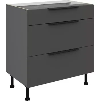 Kuchyňská skříňka Aria GR/ANT Anti Fingerprint 80d 3s Bb