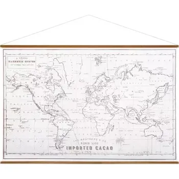 Nástěnná dekorace Mapa světa 110x2x73 cm, více druhů