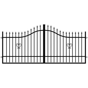 Plot BRÁNA DVOUKŘÍDLÁ TOPAZ 130-160 X 350 CM