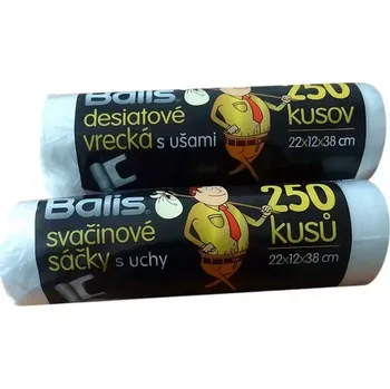 kempingová skříňka Svačinový sáček s uchy 2804935 Balis 3 kg role 250 ks