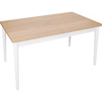 Jídelní set Stůl ST-05 140x80+40 cm sonoma/bílá