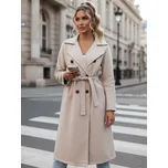 Dámský kabát NY0713 Barva: Béžová, Velikost: ONE SIZE