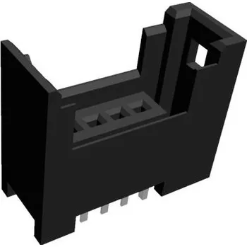 Elektrický konektor Konektor RITS, Konektor, počet kontaktů: 4, Montáž na plošný spoj, rozteč: 2mm, orientace těla: Svislý, materiál