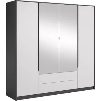 Racková skříň Skříň Sega A šedý grafit/bílá