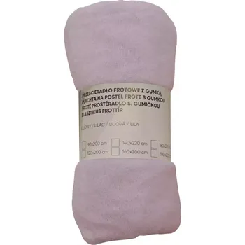 Prostěradlo Froté prostěradlo s gumičkou lila 200X220