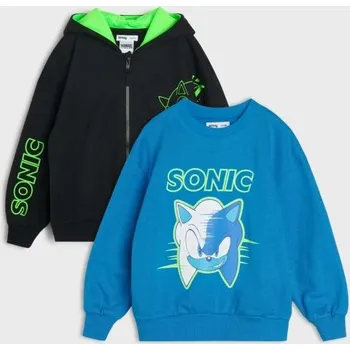 Oblečení a móda Sinsay - Mikiny s kontrastními barvami 2-pack Sonic the Hedgehog - vícebarevná - 482DU-MLC - 482DU-MLC-134