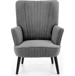 Křeslo Delgado popelavě šedá/černá