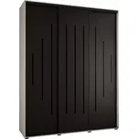 Skříň 45 Canaris 12 190 bílá/černá/černá