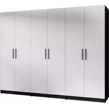 Ložnicová sestava Skříň 3x Gold 2D černá/bílá