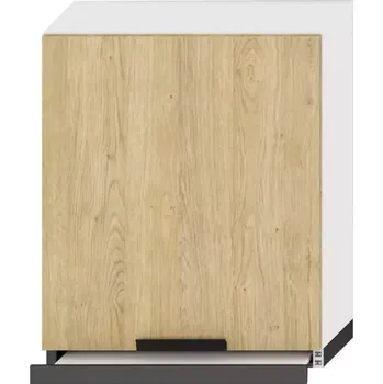 Kuchyňská skříňka Kuchyňská Skříňka Denis W60/68 Slim Pl S Černou Digestoří dub london/bílá