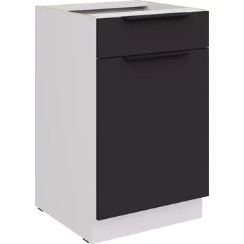 Kuchyňská skříňka Aria BL/WH Anti Fingerprint 50d 1f 1s Bb