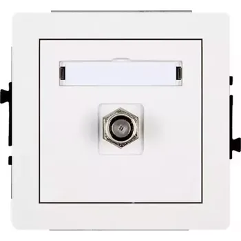 Elektrická zásuvka Zásuvka satelitní bílá