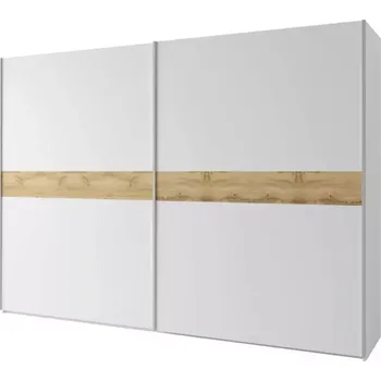 Předsíňová stěna Skříň Gamma 300cm Dub Wotan/bílá