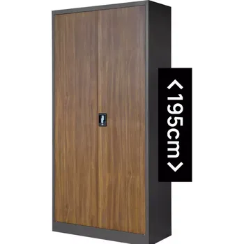 Kancelářská sestava Skříň Jan H kov antracit/ořech