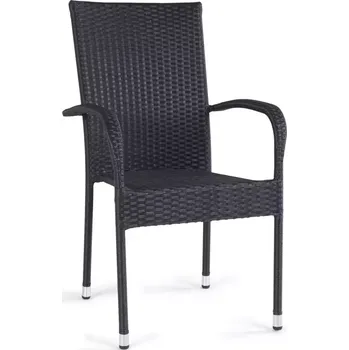 Židle z umělého ratanu Pariso černá
