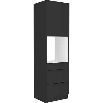 Kuchyňská skříňka Kuchyňská skříňka Siena černý mat 60dps-210 1f 3s