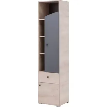 Obývací stěna Regál Delta 45cm Dub/Antacit