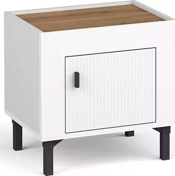 Ložnicová sestava Noční Stolek Mossa M11 dub whisky/bíly mat