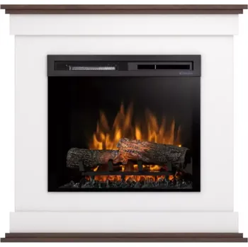 Elektrický krb Lenox 23 bílý/tmavý dub